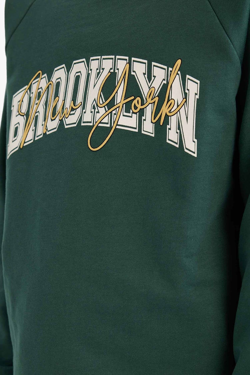 ديفاكتو تيشيرت اولادي كم طويل قماش خفيف اوفر سايز - Image 4